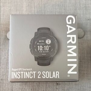 garmin Instinct 2 Solar Rugged GPS Smartwatch - Black